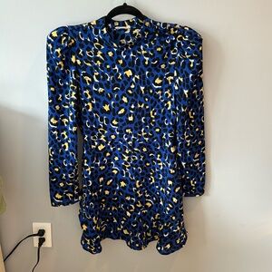 Rahi Blue Animal Print Dress